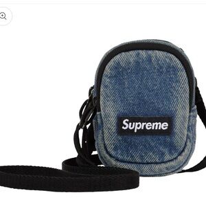 Supreme Blue Denim Belt Bag